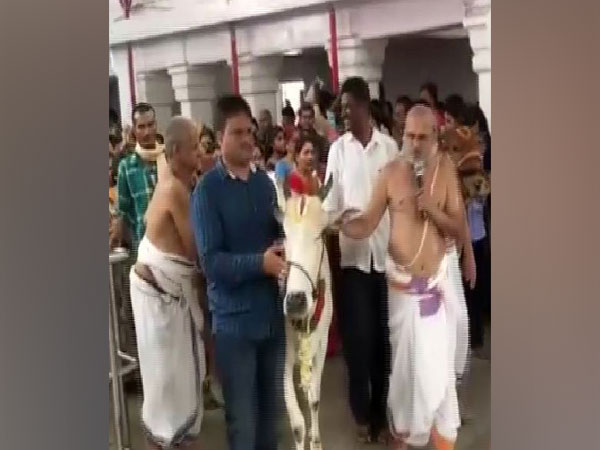 Priests offered prayers at Chilkur Balaji temple