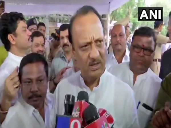 Ajit Pawar while speaking to the media on Wednesday (Photo/ANI)
