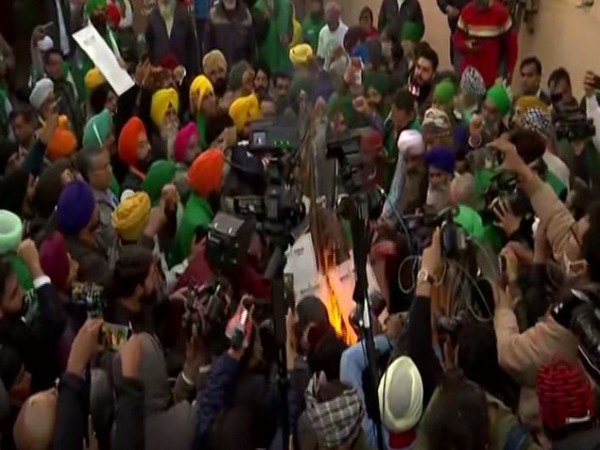 Visual from Singhu Border (Photo/ANI)