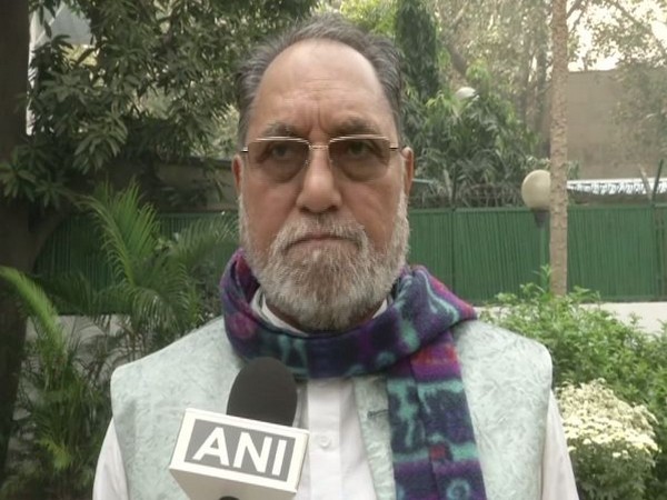 Rajya Sabha MP and Congress leader Husain Dalwai speaking to ANI on Thursday (Photo/ANI)