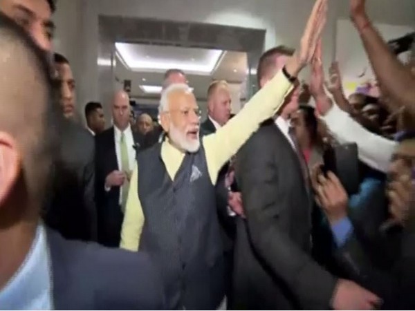Indian Prime Minister Narendra Modi at hotel in New York
