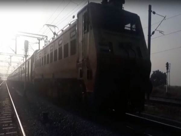 The Rayalseema Express travelling from Hazrat Nizamuddin to Tirupati on Sunday.