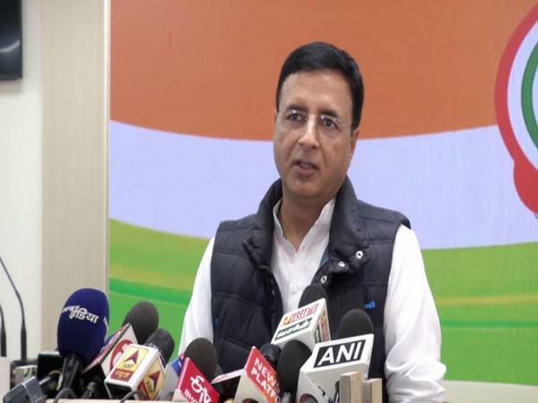 Congress leader Randeep Surjewala in New Delhi on Monday (Photo/ANI)