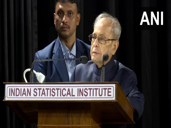 Former President Pranab Mukherjee at the Indian Statistical Institute in Kolkata on Wednesday (Photo/ANI)