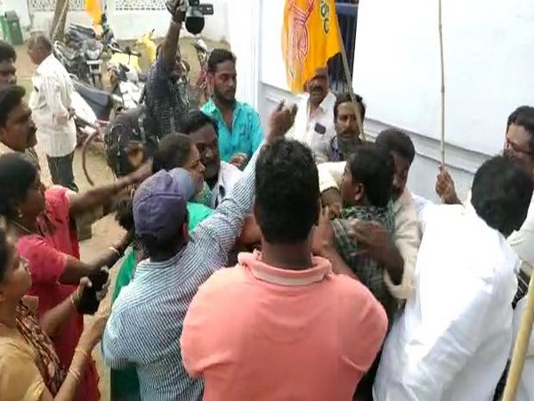 TDP workers thrashed ward volunteers in Krishna district (Photo/ANI)