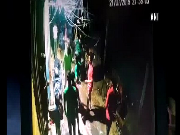 Screen grab from CCTV footage of the incident. Photo/ANI