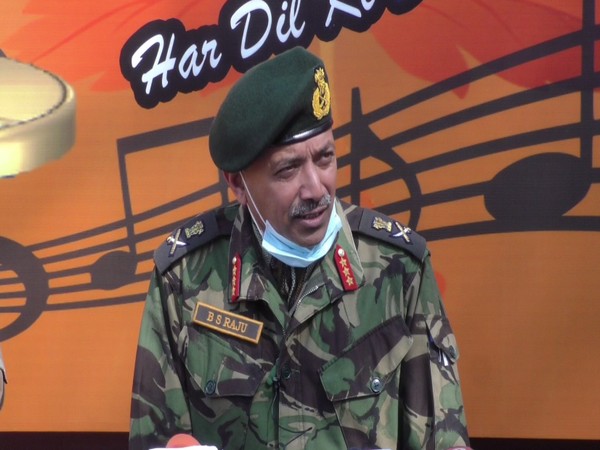 LT General BS Raju speaking to media