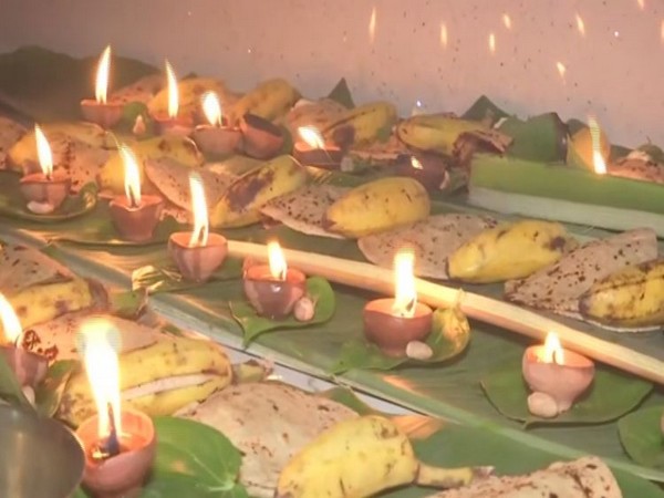 Offerings prepared for Sun god on the occasion of Kharna. Photo/ANI