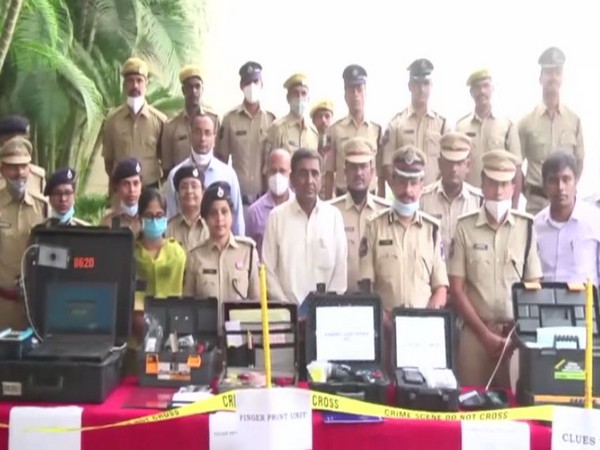12 clues team, fingerprint unit vehicles along with equipment have been launched in Cyberabad. [Photo/ANI]