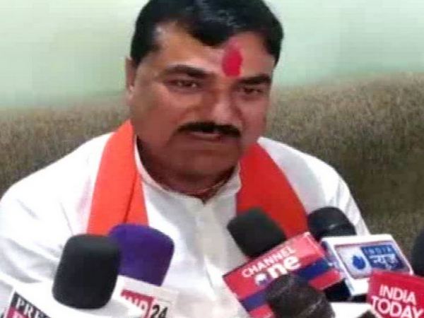 BJP MLA Kamal Patel while talking to media on Friday