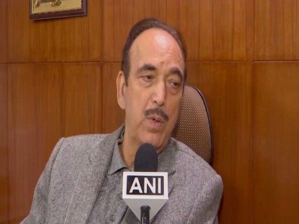 Senior Congress leader Ghulam Nabi Azad while speaking to ANI in New Delhi on Tuesday. Photo/ANI