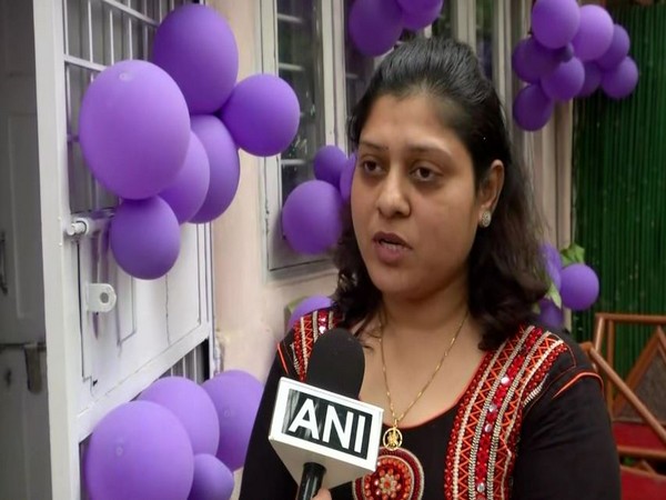 DCP Amit Sharma's wife Pooja Sharma while speaking to ANI (Photo/ANI)