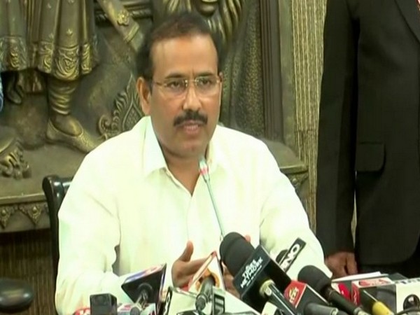 Maharashtra Health Minister Rajesh Tope during a press conference in Mumbai on Friday. Photo/ANI