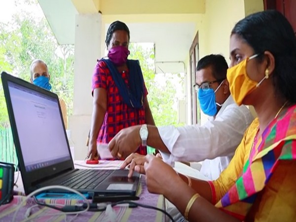 Visual from a banking kiosk operating in an island in Kerala's Alappuzha (Photo/ANI)
