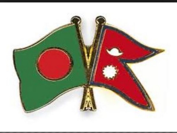 Bangladesh and Nepal flags
