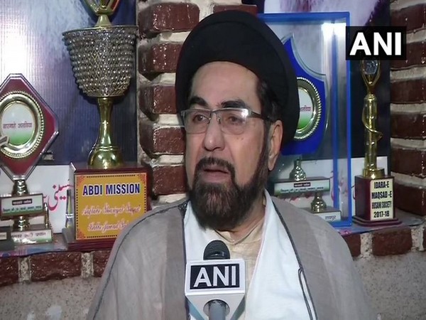 Shia Cleric Maulana Kalbe Jawad while speaking to ANI on Saturday (Photo/ANI)