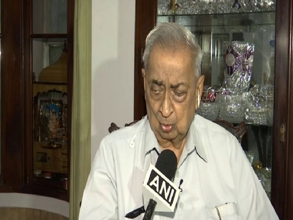 Former diplomat NN Jha speaking to ANI on Saturday in New Delhi. Photo/ANI