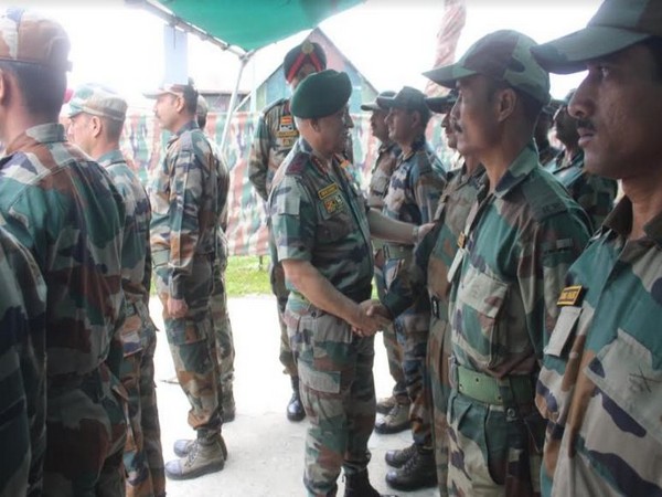 Army Chief General Bipin Rawat briefing the local commanders in Srinagar, Jammu and Kashmir on Friday. 