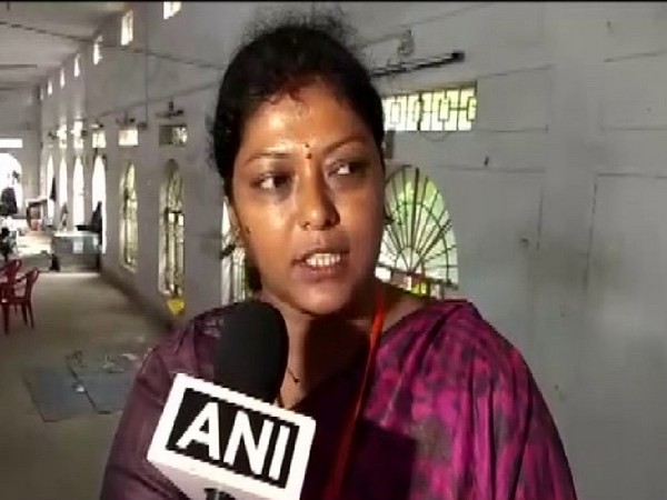 BJP candidate Mimi Majumder won the by-poll held in Badharghat. Photo/ANI