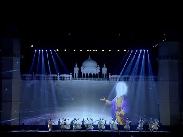 A group of people performed a dance on the devotional songs dedicated to Guru Nanak Dev Ji at Ber Sahib Gurdwara (Photo/ANI)