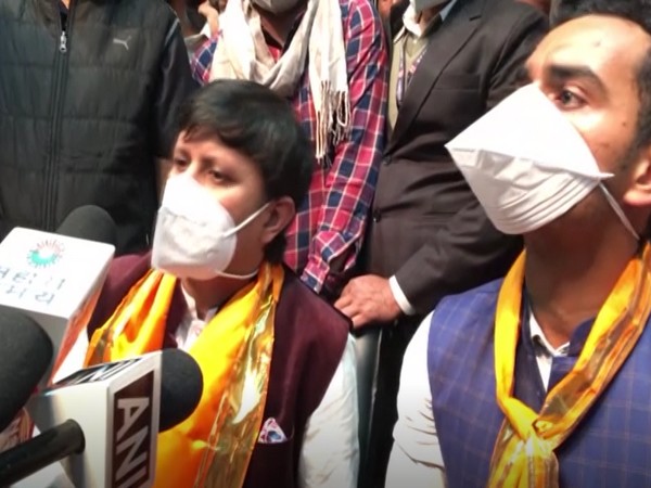 BJP MLA Akash Vijayvargiya and Kartikey Chouhan (Photo/ANI)