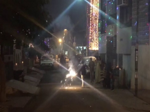 Visual from Ghaziabad in Saturday night. (Photo/ANI)