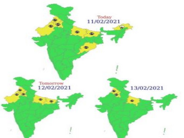 Visuals shared by India Meteorological Department