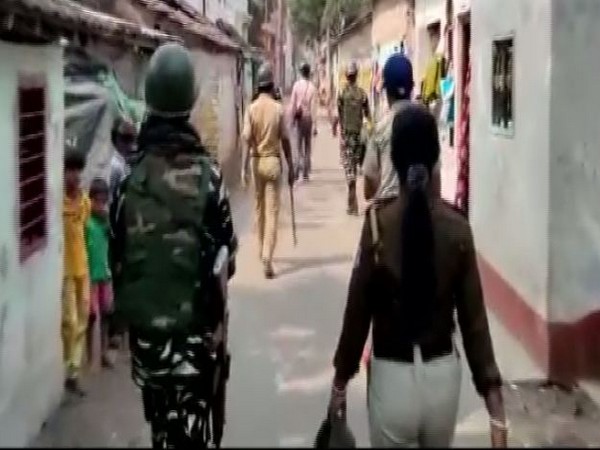 Central forces conducts route march in Barrackpore constituency 
