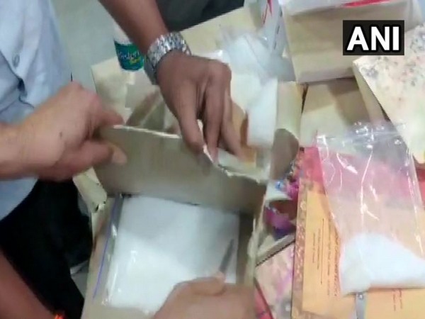 Ephedrine drugs hidden inside invitation cards (Photo/ANI)