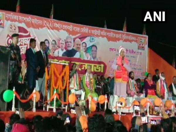 West Bengal BJP chief Dilip Ghosh in Cooch Behar on Tuesday (Photo/ANI)