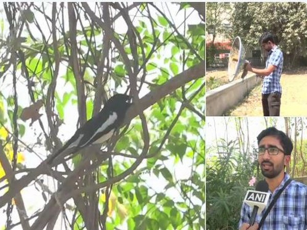 Naturalist Viral Joshi captures bird sounds using self-fashioned equipment. Photo/ANI
