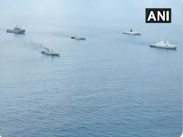 The two-day long exercise is scheduled in a 'non-contact, at sea only format'. (Photo/ANI)