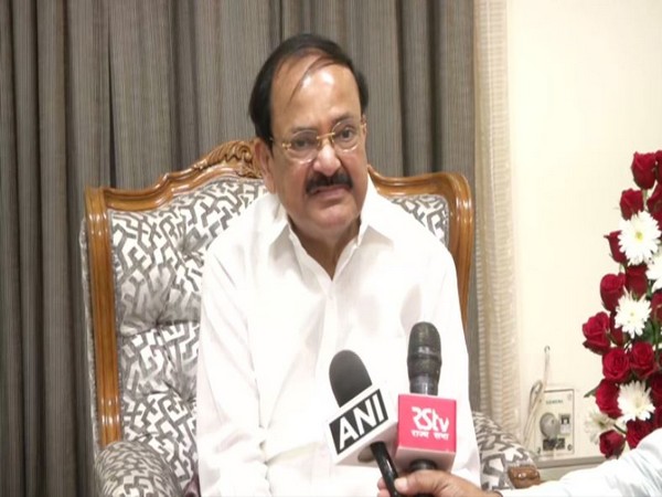 Vice President M Venkaiah Naidu speaks to media in Chennai on Saturday. [Photo/ANI]