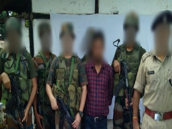 In a joint operation, Indian Army troops and police on Friday apprehended one ULFA cadre from Dibrugarh, Assam. (Photo/Twitter)