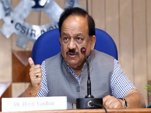 Union Health Minister Dr Harsh Vardhan while speaking at the press conference on Saturday in New Delhi. (Photo/PIB)