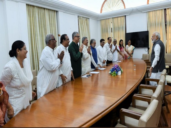 TMC delegation met Prime Minister Narendra Modi earlier today. Photo/ANI