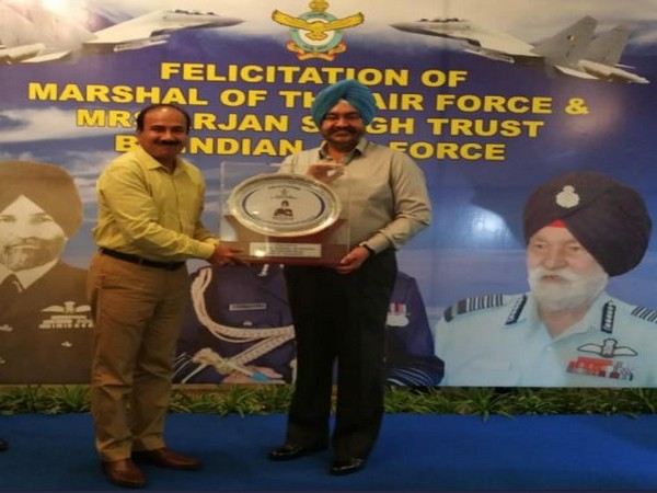 Air Chief Marshal BS Dhanoa at the event in New Delhi on Sunday. Photo/ANI