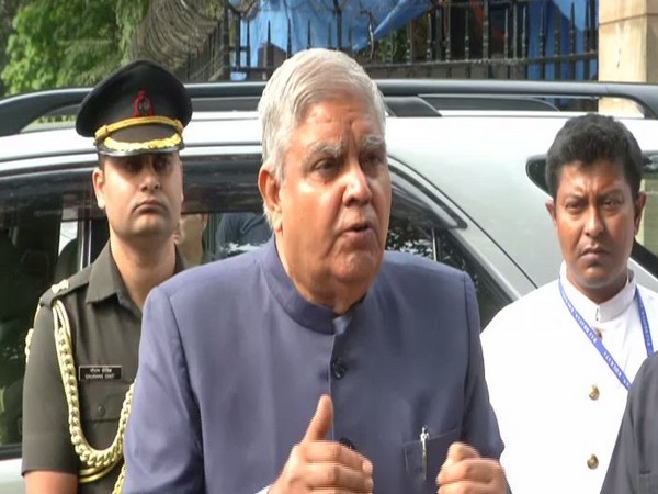 West Bengal Governor Jagdeep Dhankar speaking to the media on Tuesday.