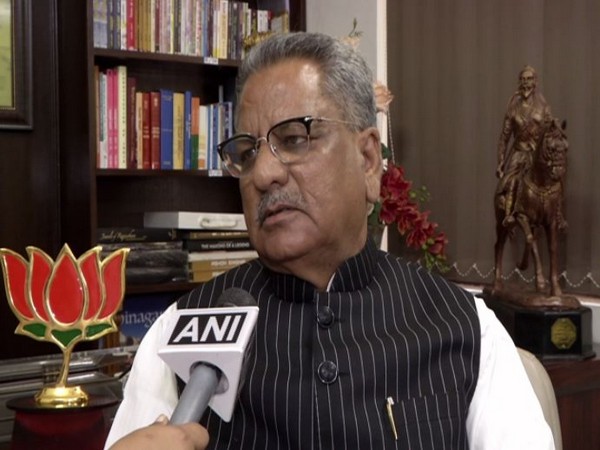 BJP vice president and Jharkhand election in-charge Om Mathur while speaking to ANI on Friday. (Photo/ANI)