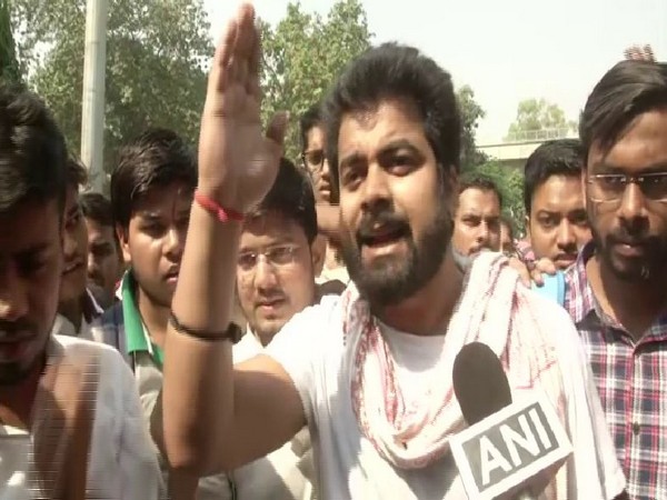 A student of Jamia Millia Islamia University speaking to ANI on Wednesday in New Delhi. Photo/ANI
