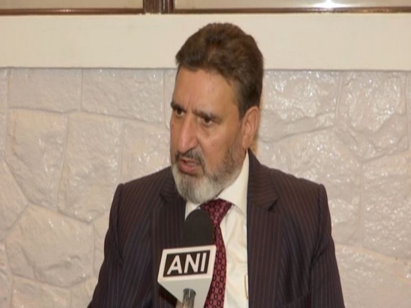 Jammu and Kashmir Apni Party president Altaf Bukhari speaking to ANI in New Delhi on Saturday. Photo/ANI
