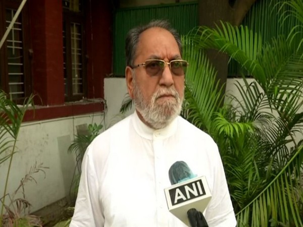 Congress MP Husain Dalwai while speaking to ANI on Monday (Photo/ANI)
