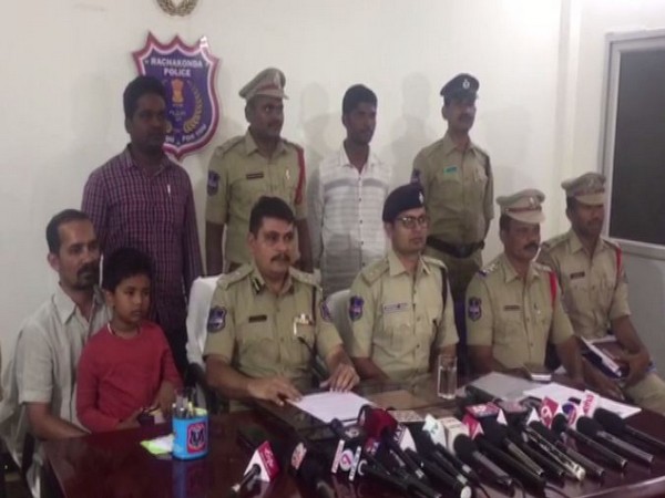 Mahesh M Bhagwat, CP, Rachakonda Commissionerate while addressing the reporters on Monday (Photo/ANI)