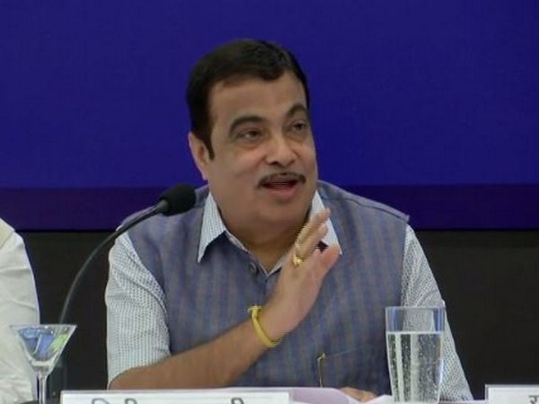 Nitin Gadkari addressing a press conference in Mumbai on Monday. Photo/ANI