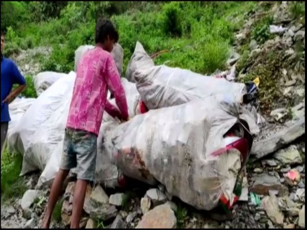 Chamoli municipality will take initiave to convert plastic waste into tiles. [Photo/ANI]