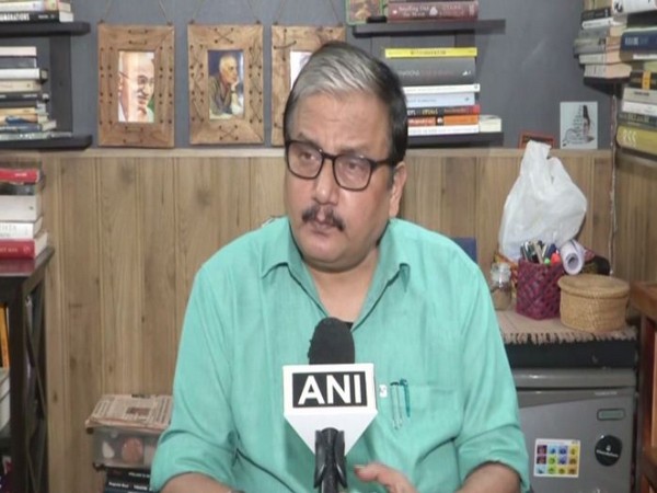 Rashtriya Janata Dal (RJD) MP Manoj Jha in conversation with ANI (Photo/ANI)
