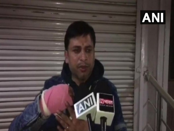 Deepak Sharma speaking to the reporters on Saturday (Photo/ANI)