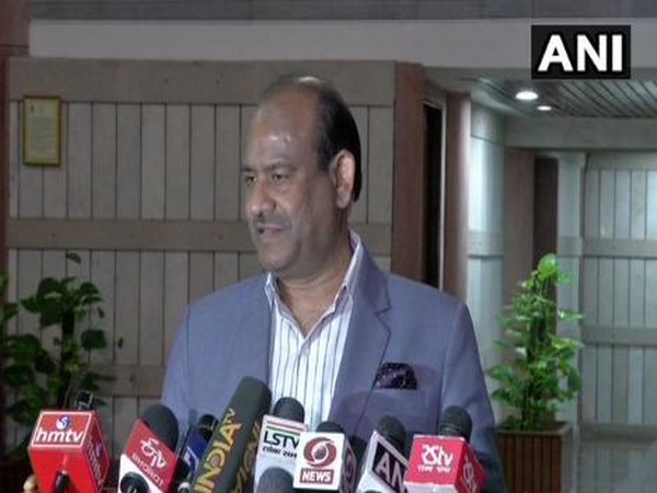 Lok Sabha Om Birla while speaking to the reporters on Thursday (Photo/ANI)