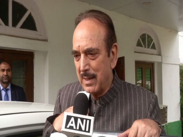Senior Congress leader Gulam Nabi Azad while speaking to ANI on Thursday (Photo/ANI)
