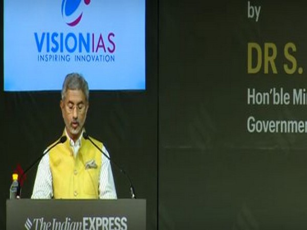 External Affairs Minister S Jaishankar delivering a memorial lecture in Delhi on Thursday. y